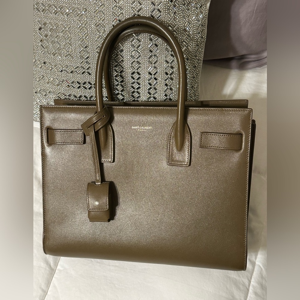Saint Laurent sac de jour baby olive